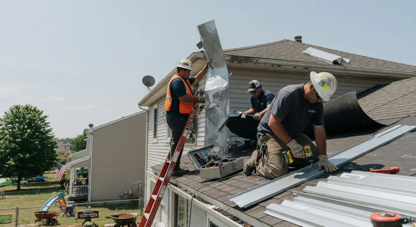 Storm Damage Metal Roof Repair in Bloomsbury, NJ